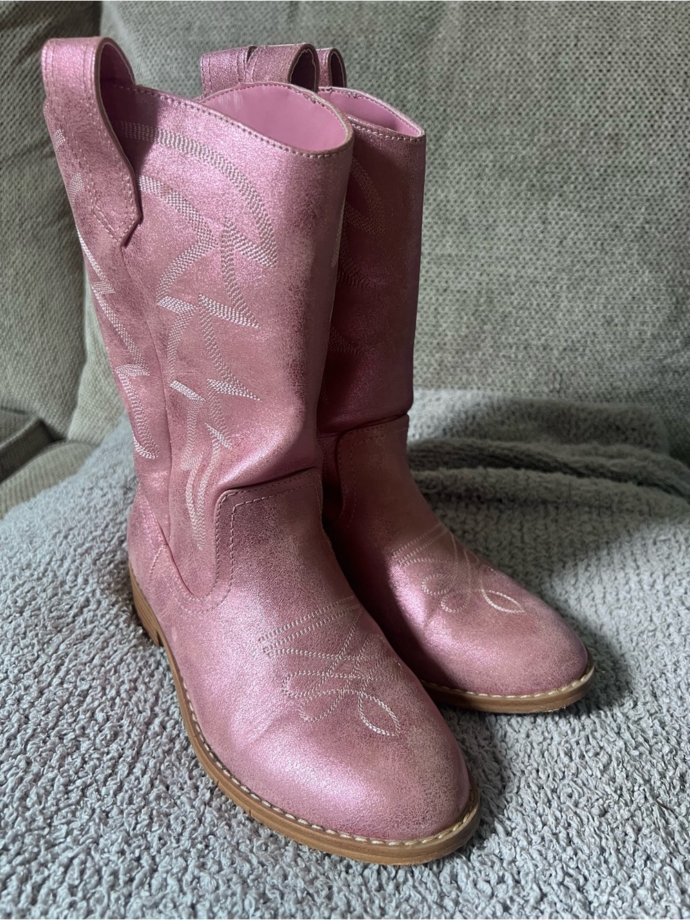 Nordstrom Pink Glitter Kids Cowboy Boots